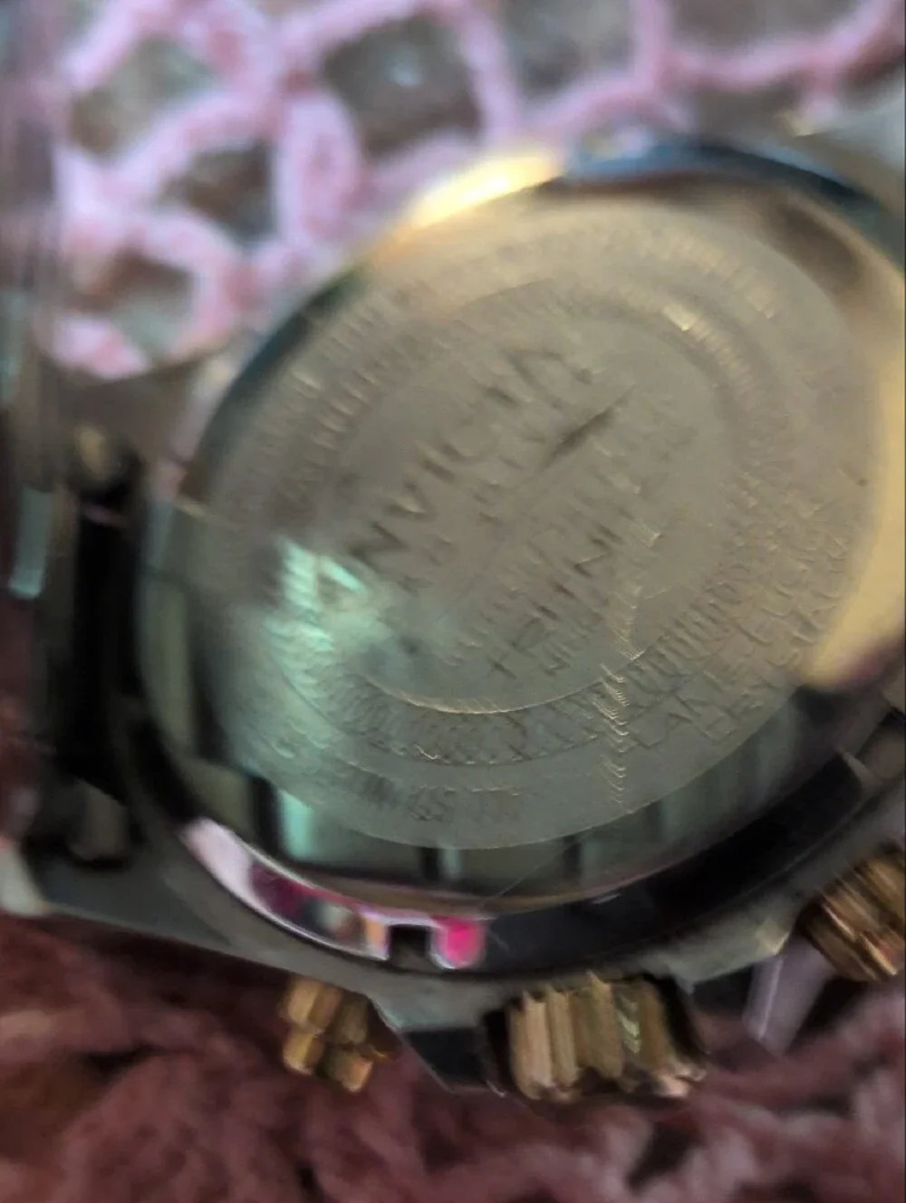 Invicta Gold and Black Men's Chronograph Watch